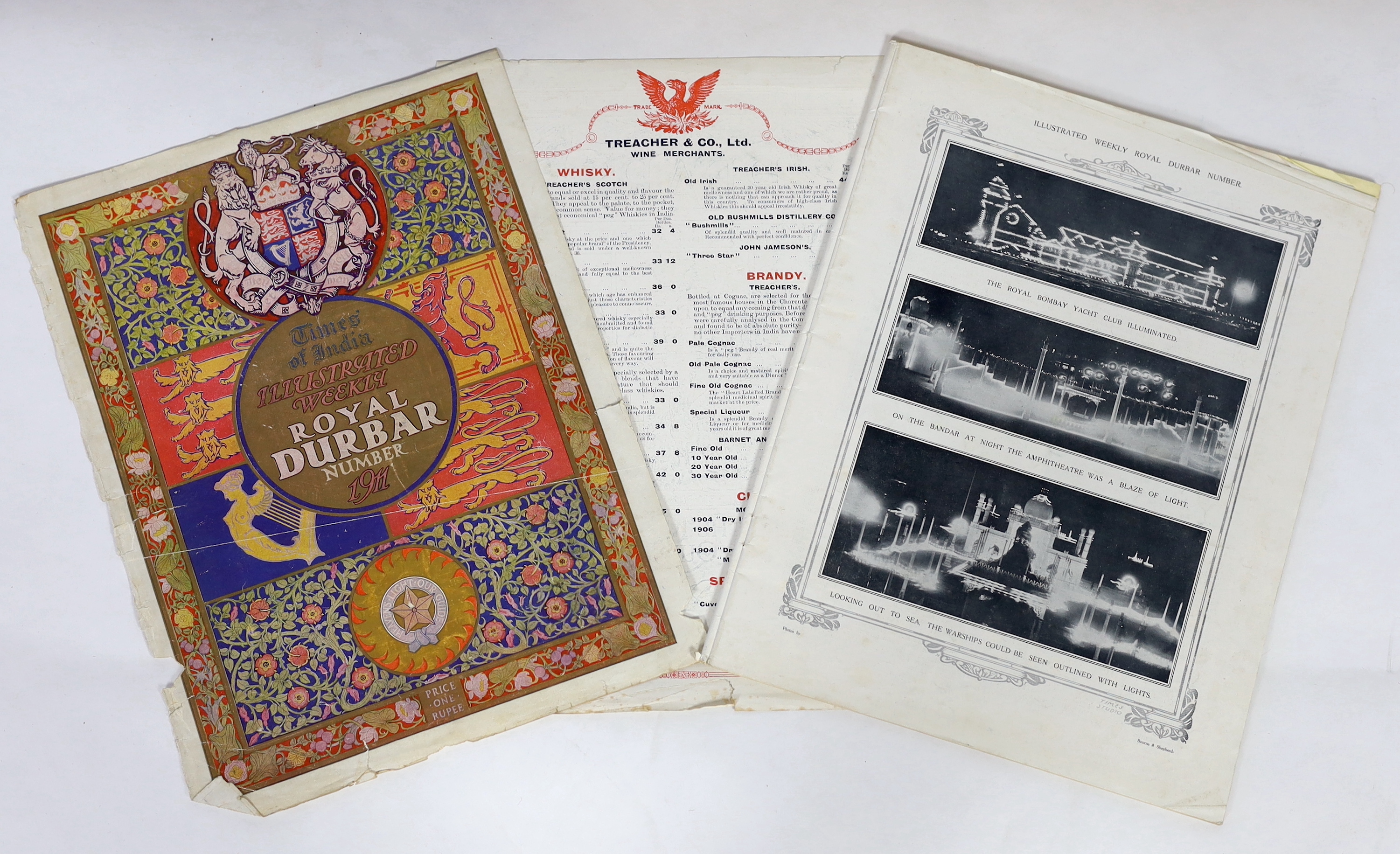 Indian / Royal Interest: VERNON & CO. Souvenir, The Imperial Visit to Delhi. Calcutta: Bombay, Vernon & Co, [1912].